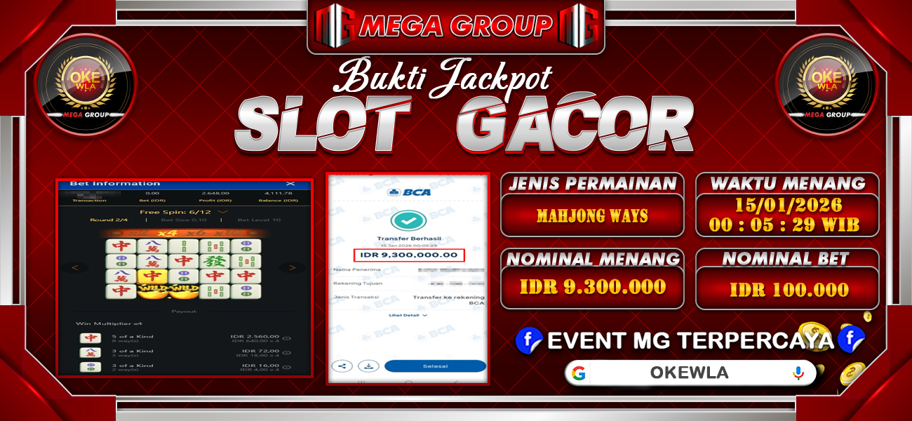 Bukti JP situs Okewla hari Kamis, 15 Januari 2026